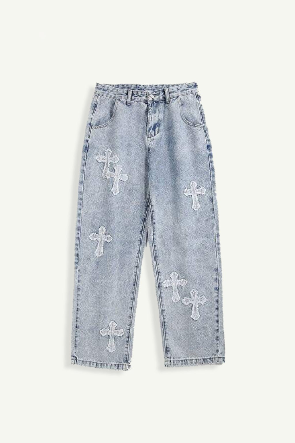 Jeans Azules con Cruz